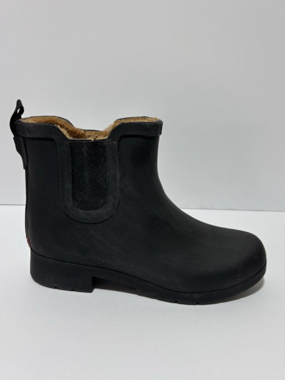 Chooka Women’s Delridge Faux Fur Chelsea Rain Boots, Size 7 M